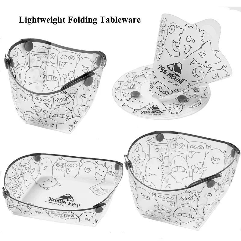 Outdoor Camping Dining Set - Ustensiles de camping légers et pliants