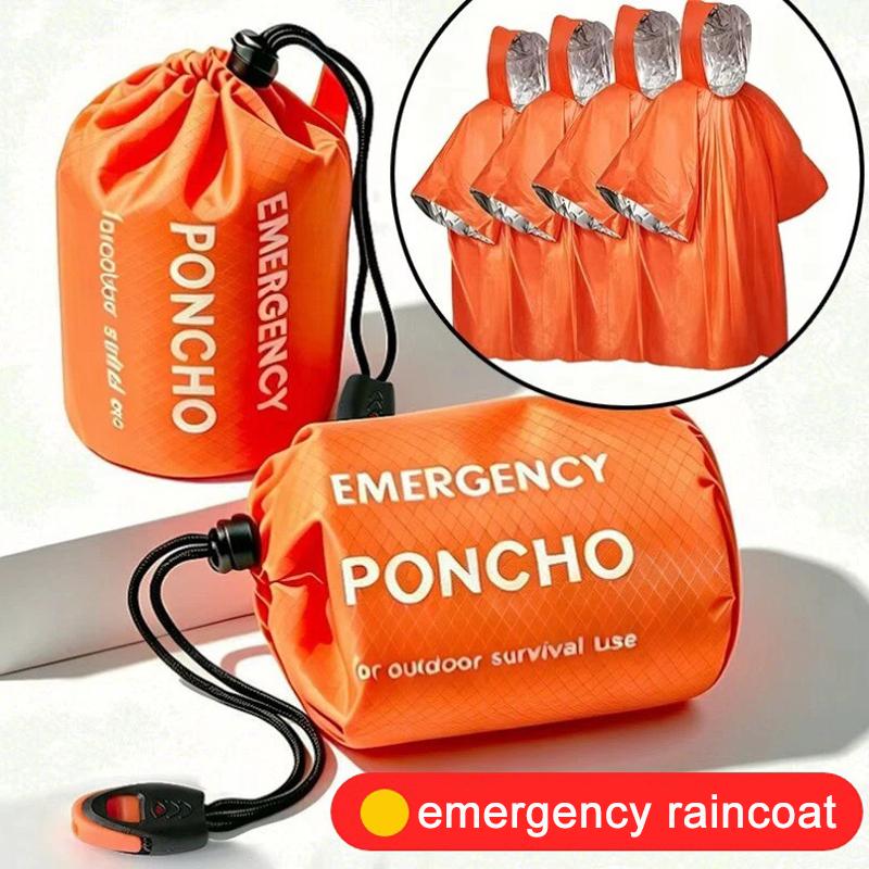 Kit de poncho de pluie d'urgen - Camping Rain Poncho avis et prix