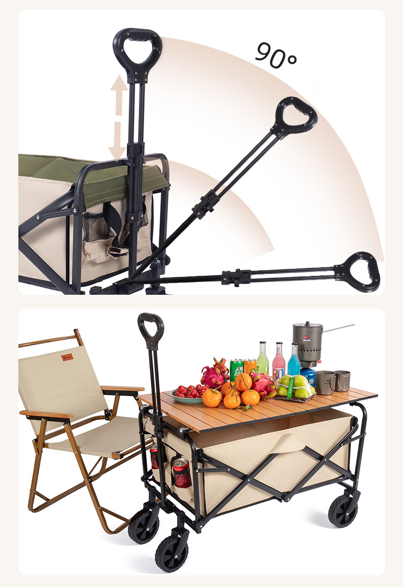 Chariot pliable pour enfants,  - Outdoor Camping Trolley avis et prix