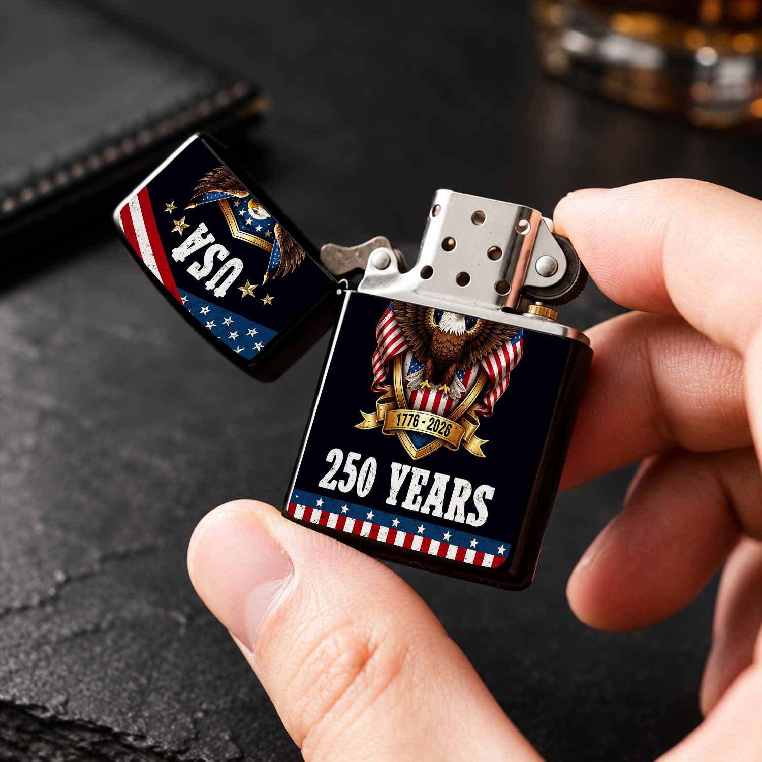 Briquet patriotique des États- - Outdoor Camping Usa avis et prix