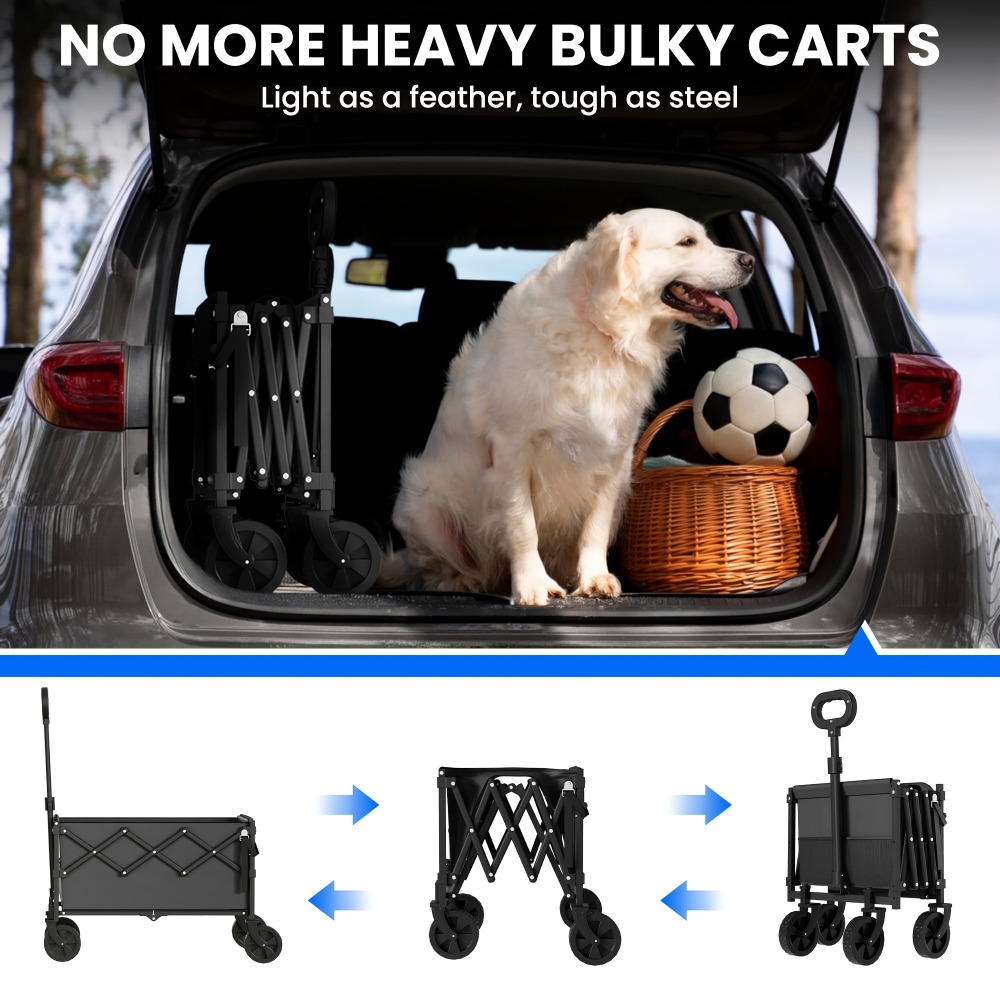 Chariot de jardin pliable, cap - Outdoor Camping Trolley avis et prix