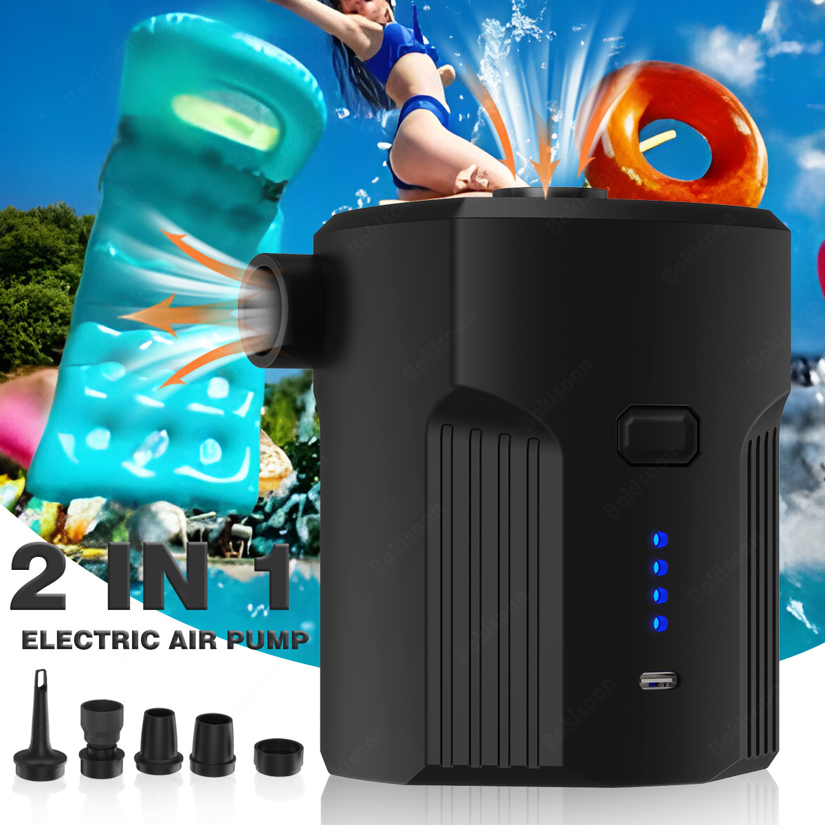 Pompe à air électrique portabl - Bed Outdoor Camping avis et prix